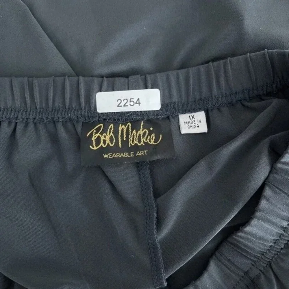 REPOSH - Bob Mackie Pants Women High Waist Wide Leg - 1X - Picture 10 of 10